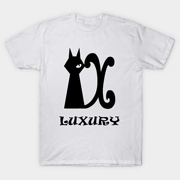 Luxury cat T-Shirt by Gshop